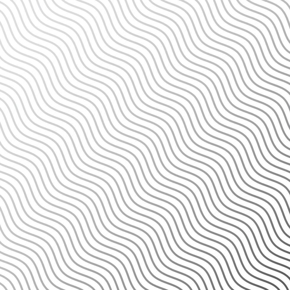 Wavy thin lines pattern. Simple abstract geometric, optical illusion. Pattern of black lines template for brochure, flyer on white background. editable illustration in eps 10 vector
