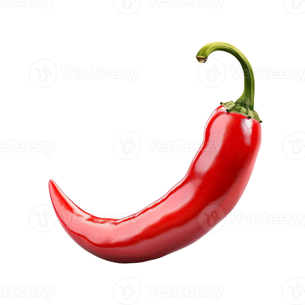 Fresh Red Chili Pepper Isolated On Transparent Background png