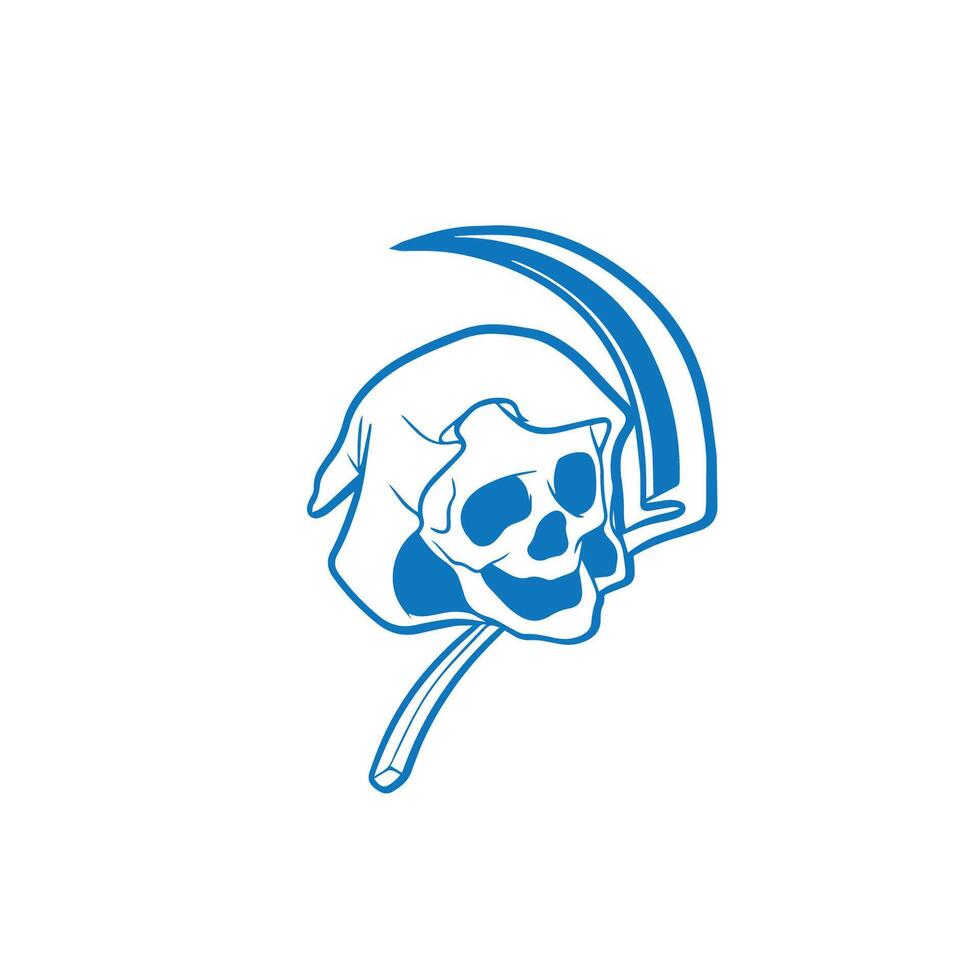 logo of a skull head vector