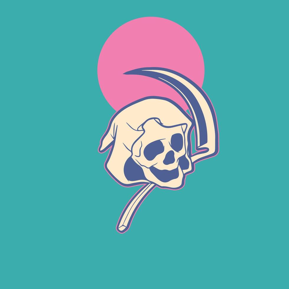 logo of a skull head vector