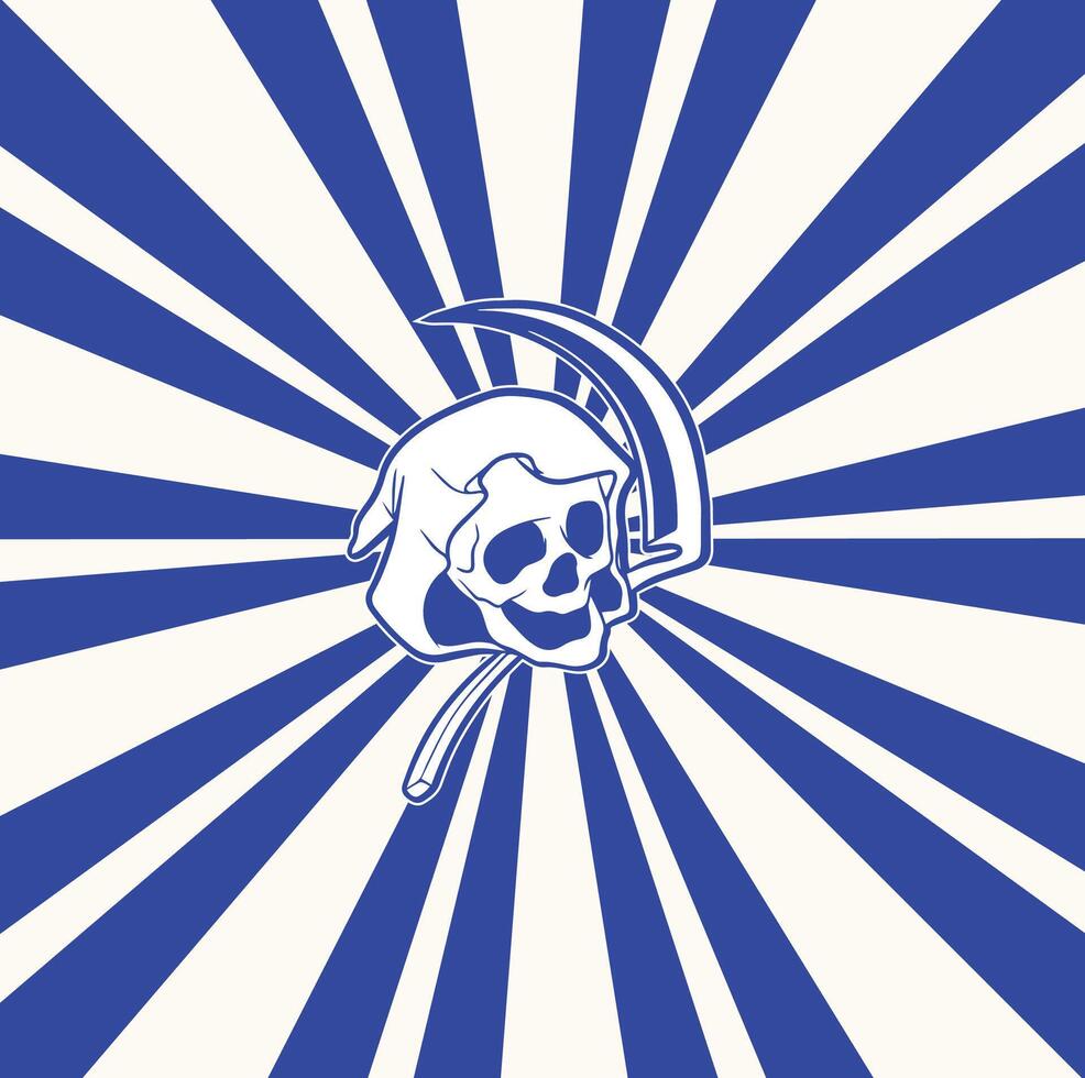 logo of a skull head vector
