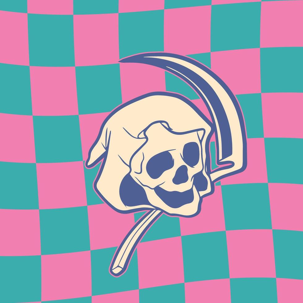 logo of a skull head vector