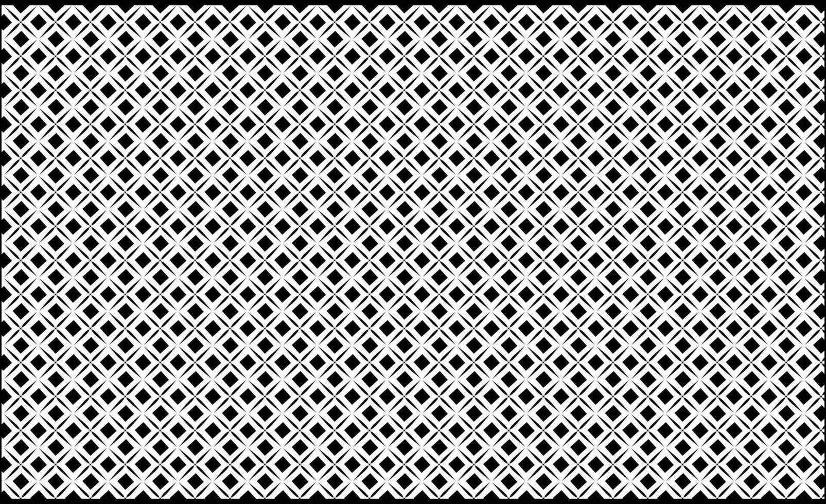Black and white square pattern with a diamond pattern vector