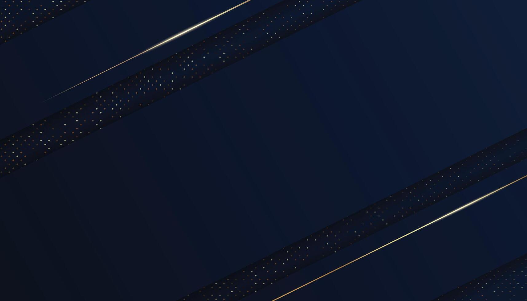Luxurious dark blue background with sparkling gold and glitter. modern elegant abstract background vector
