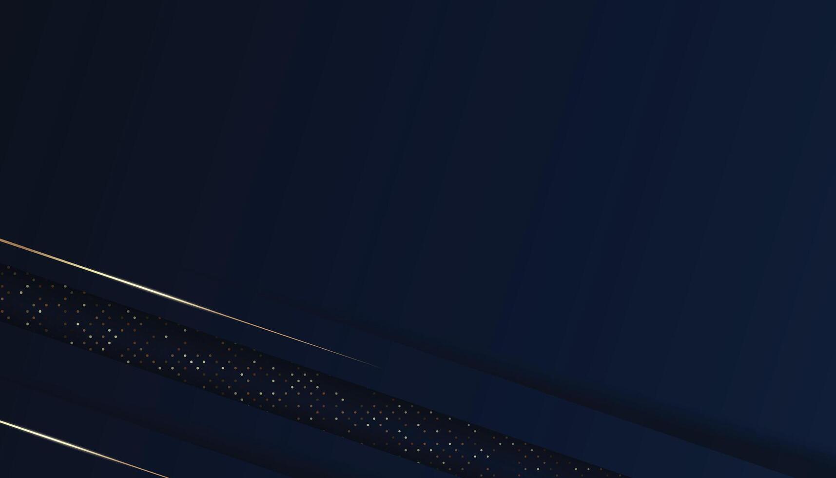 Luxurious dark blue background with sparkling gold and glitter. modern elegant abstract background vector