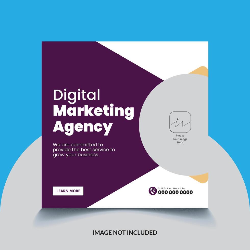 Digital Marketing Facebook Social Media Post Design vector