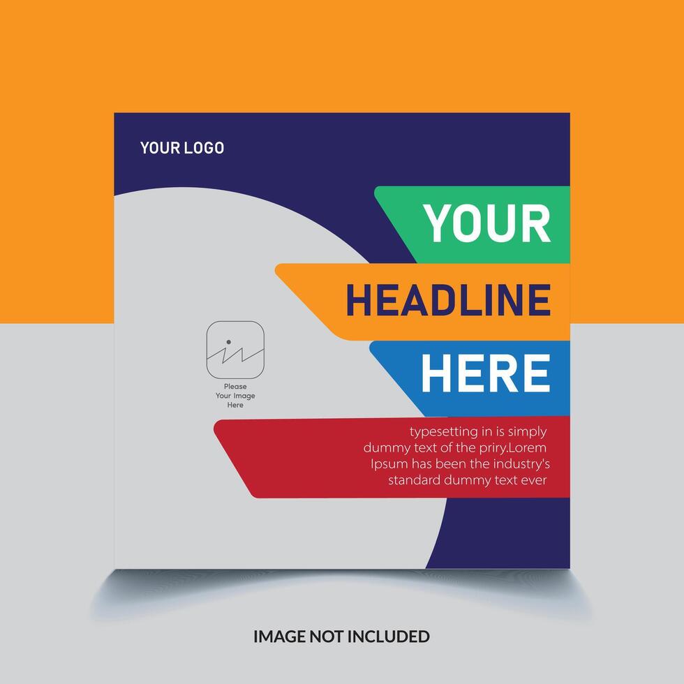 Cover template with polygonal vector