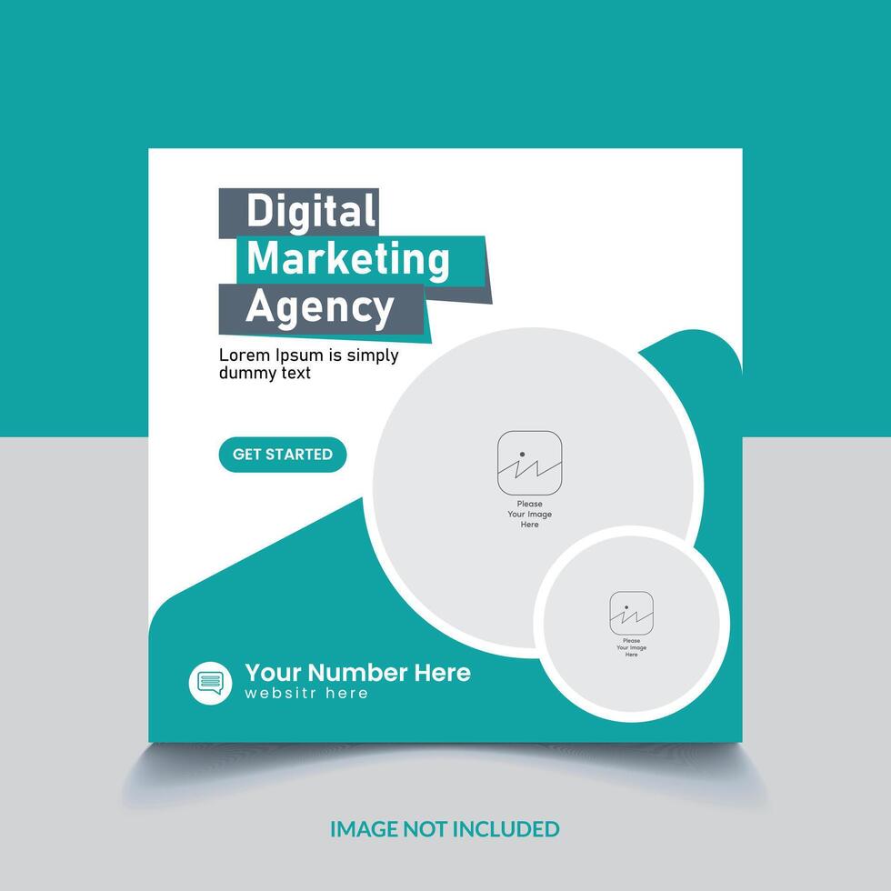 Marketing business banner template Premium vector