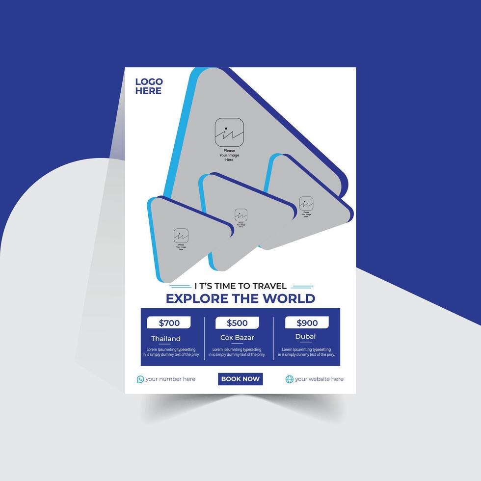 Professional corporate business agency flyer template vector