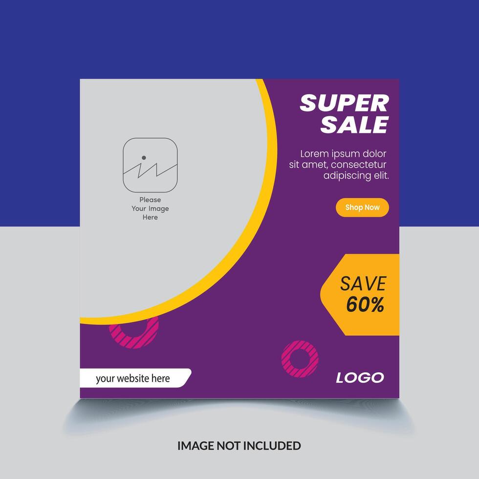 Trend fashion banner template or social media template vector