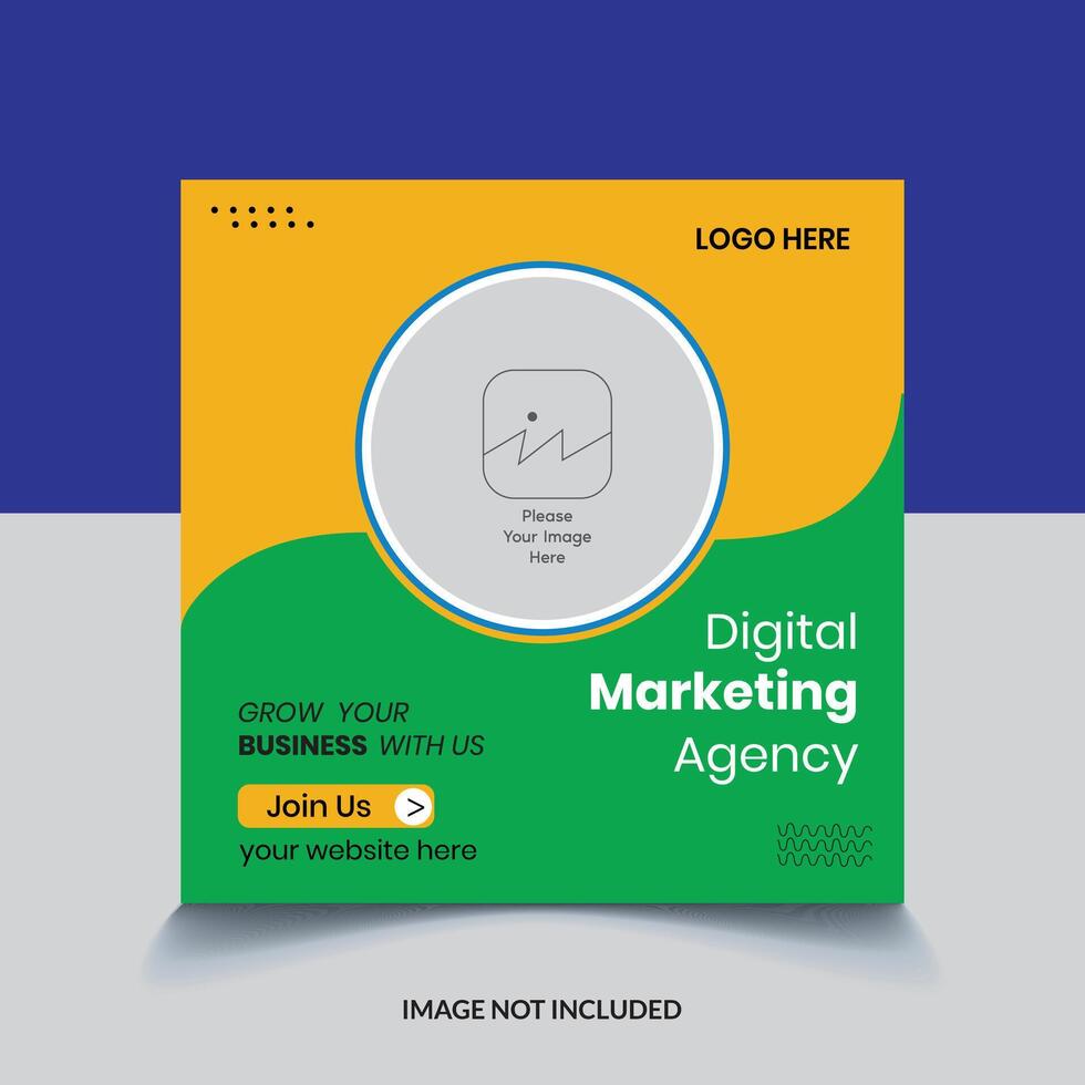 Digital Marketing Agency Post Design Template vector