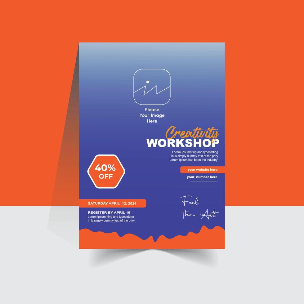 Business solutions poster template vector