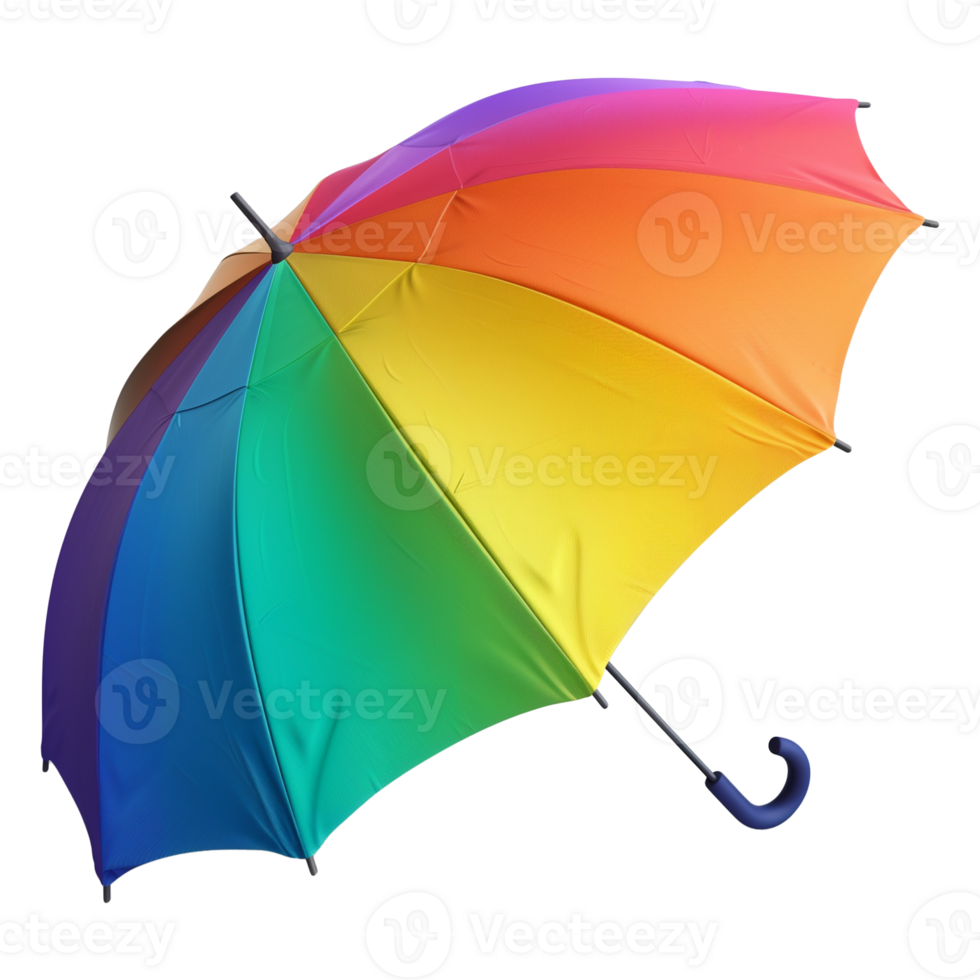 Colorful Umbrella Icon on Transparent Background in 8K Resolution png
