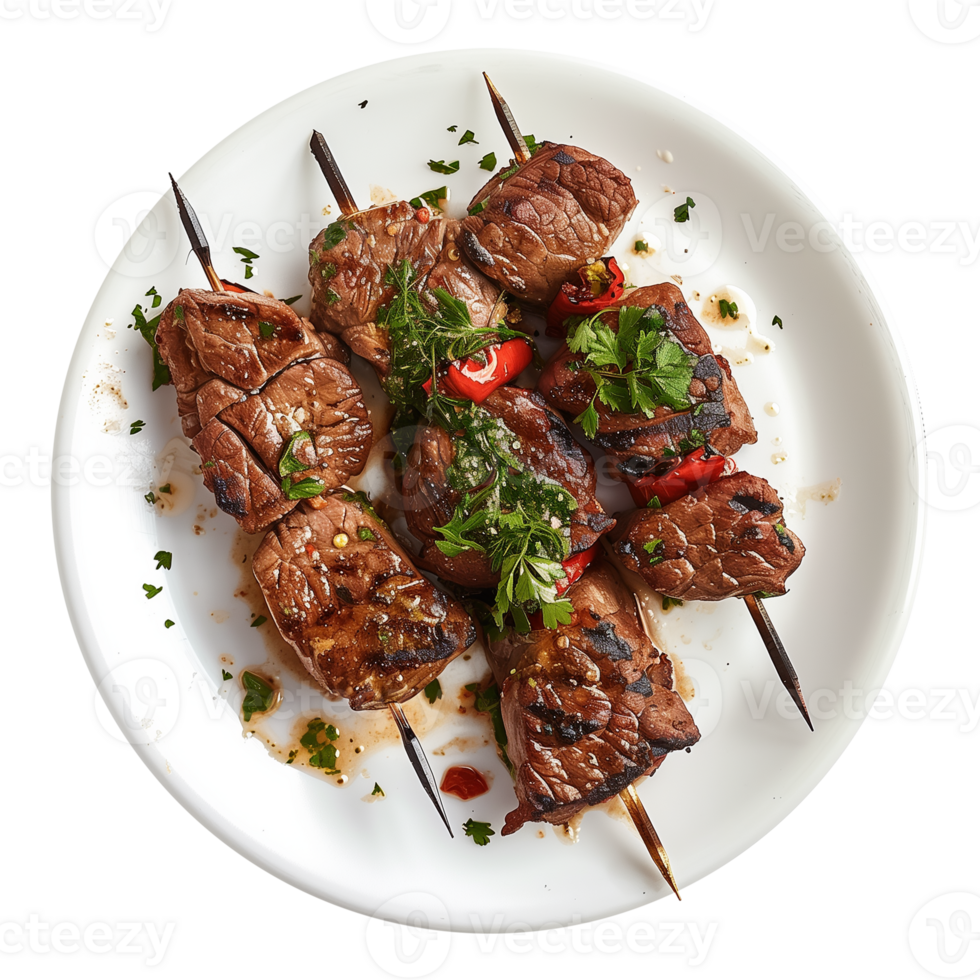 Grilled Churrasco Skewers on Transparent Background png