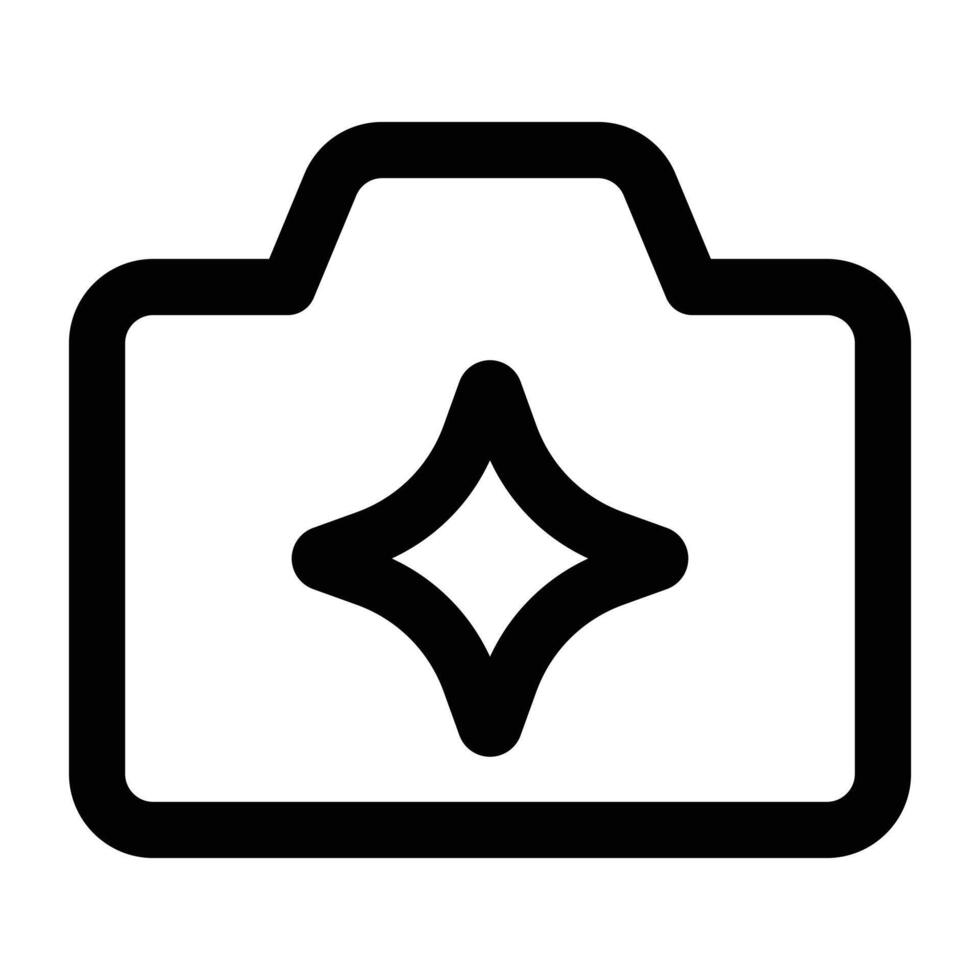 Simple Ai Photo Generator icon. The icon can be used for websites, print templates, presentation templates, illustrations, etc vector
