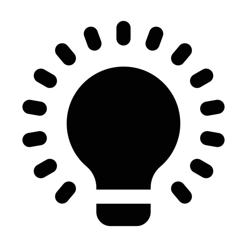 Simple Innovation glyph icon. The icon can be used for websites, print templates, presentation templates, illustrations, etc vector