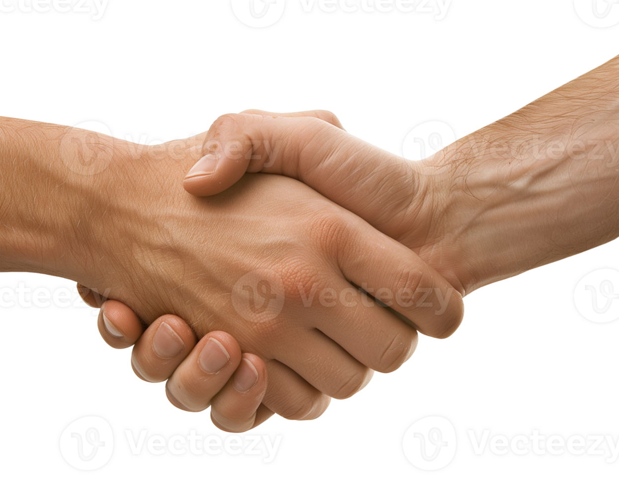 Close-Up of Handshake on Transparent Background Symbolizing Partnership png
