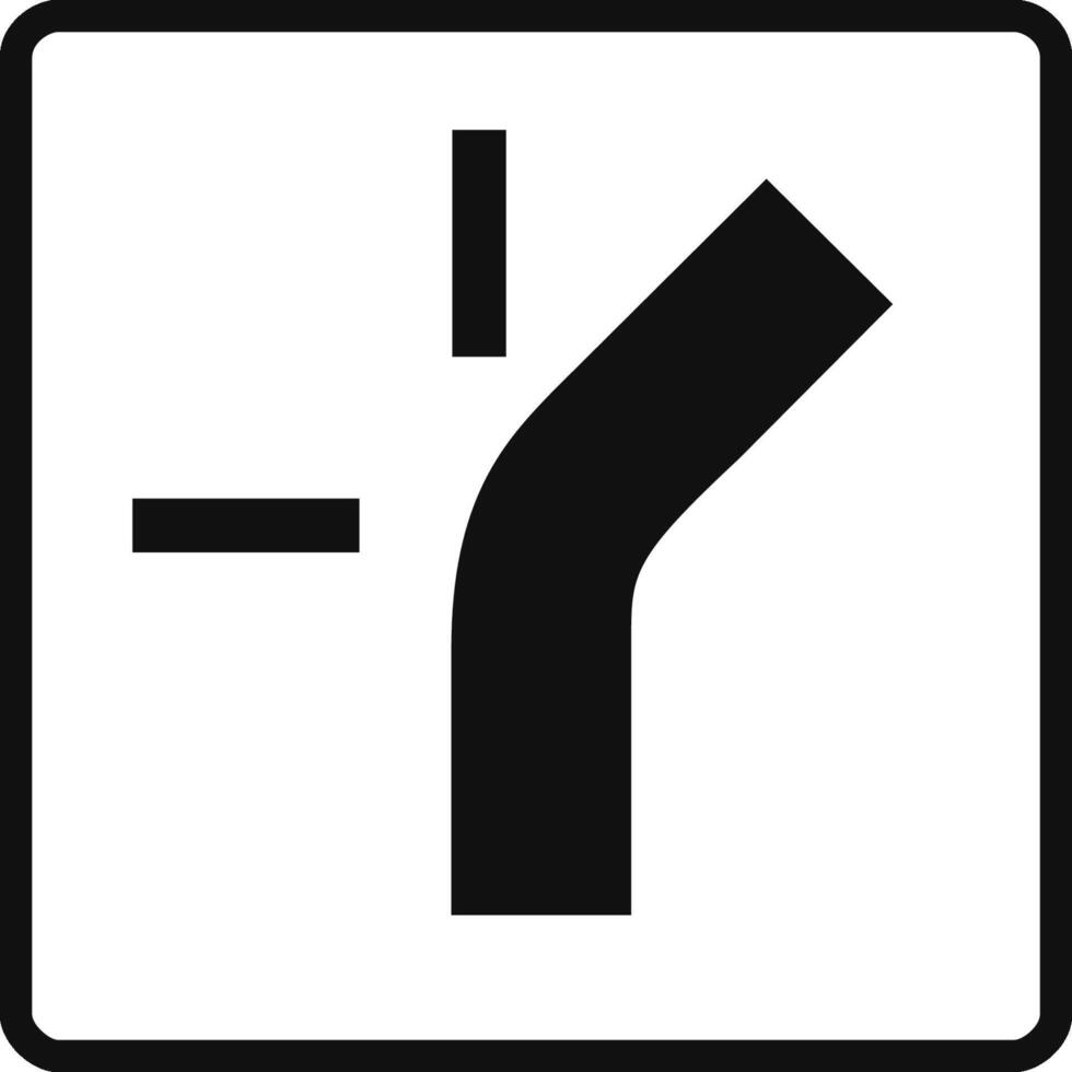 Square complementary panel in black and white, isolated on white background. Itinerary with priority vector