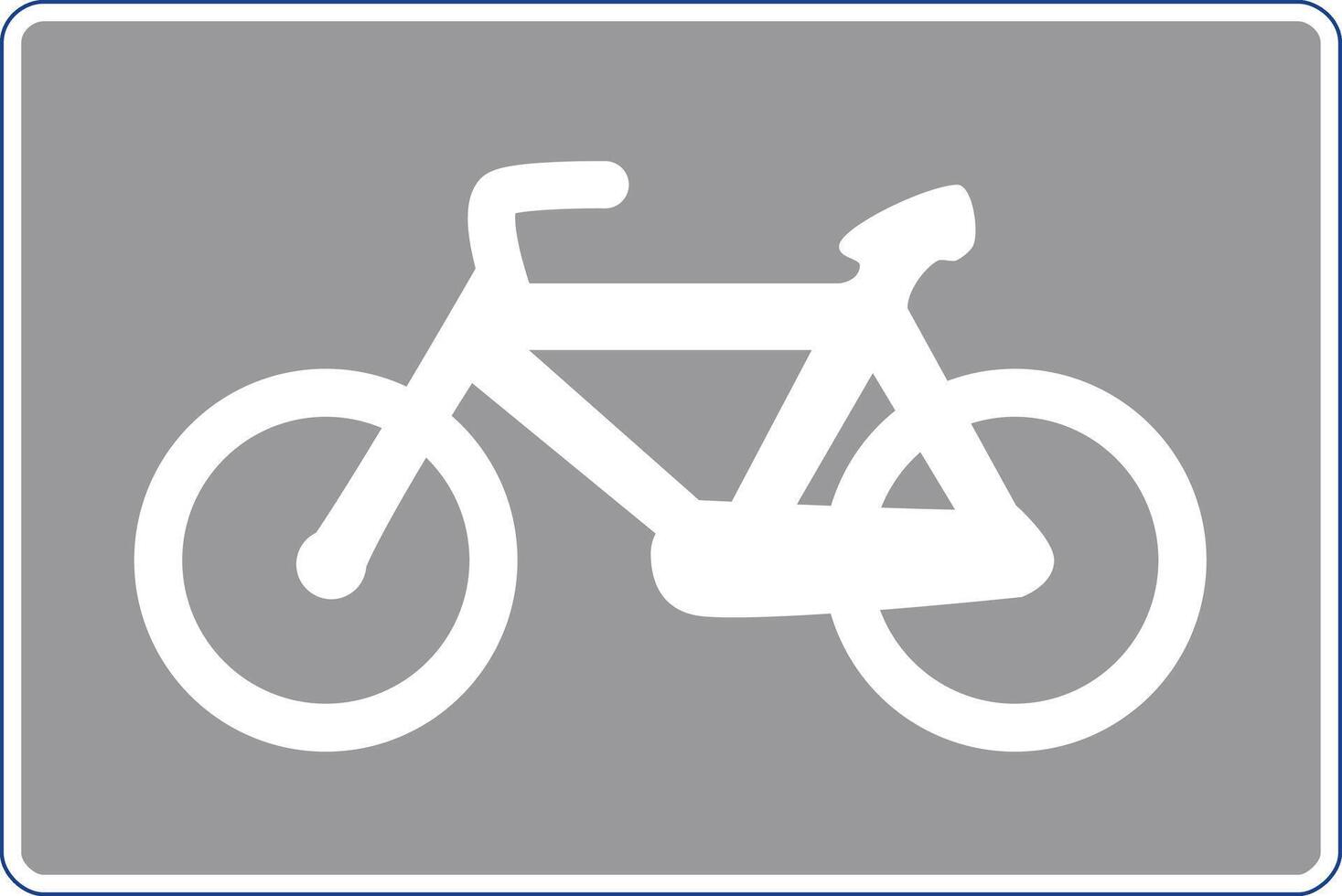 Rectangular traffic signal in white and gray, isolated on white background. Cycle path vector