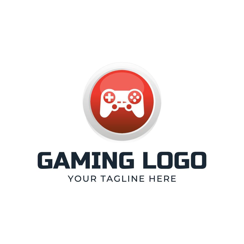 Game console and games stick logo design template vector