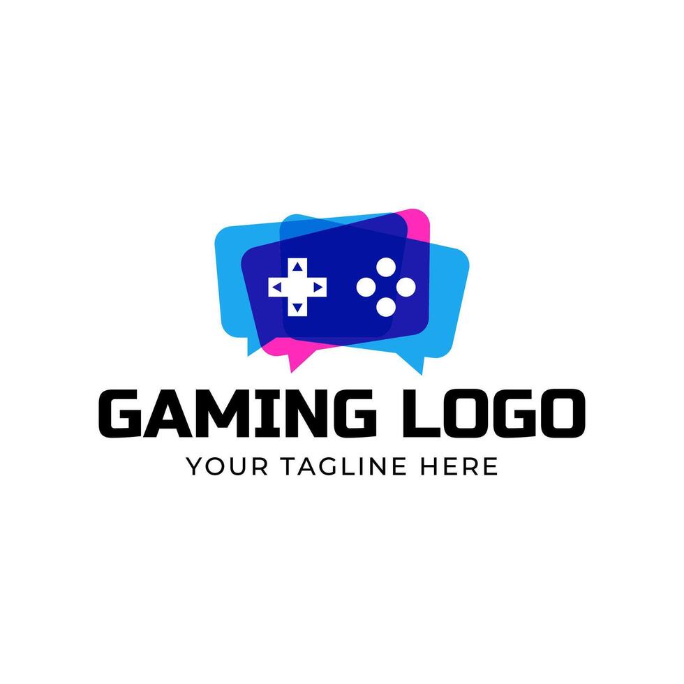 Game console and games stick logo design template vector