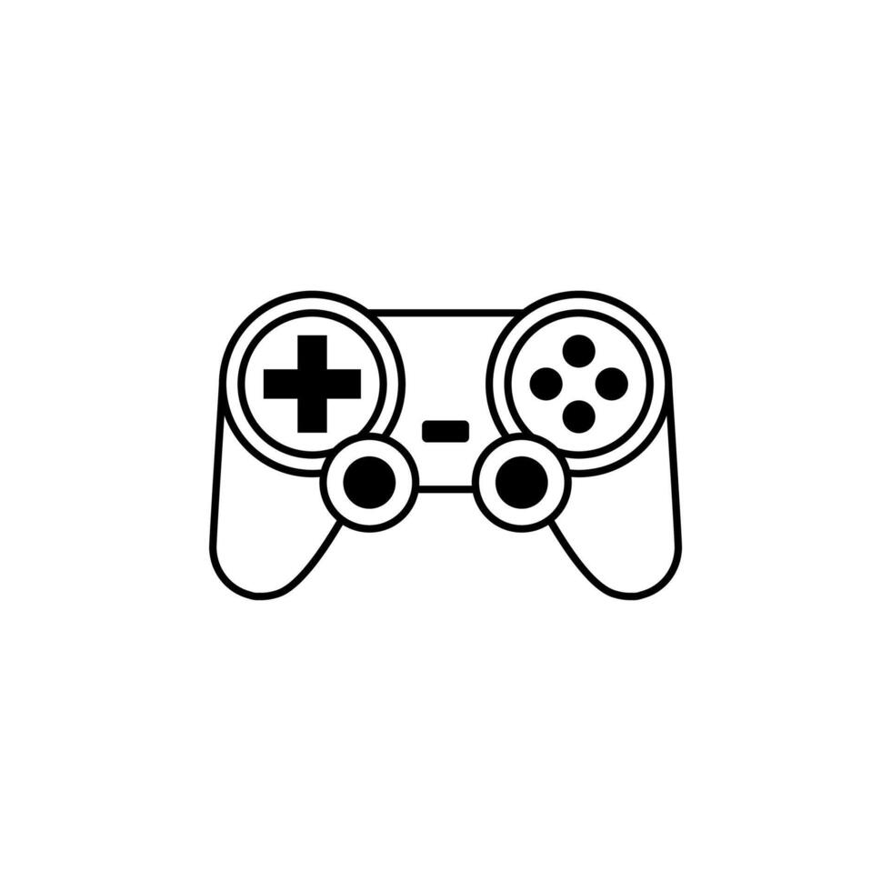 Gamepad icon, Game icon for web, computer and mobile app isolated on white background. vector