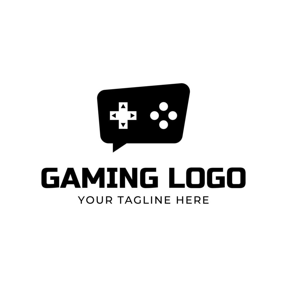 Game console and games stick logo design template vector