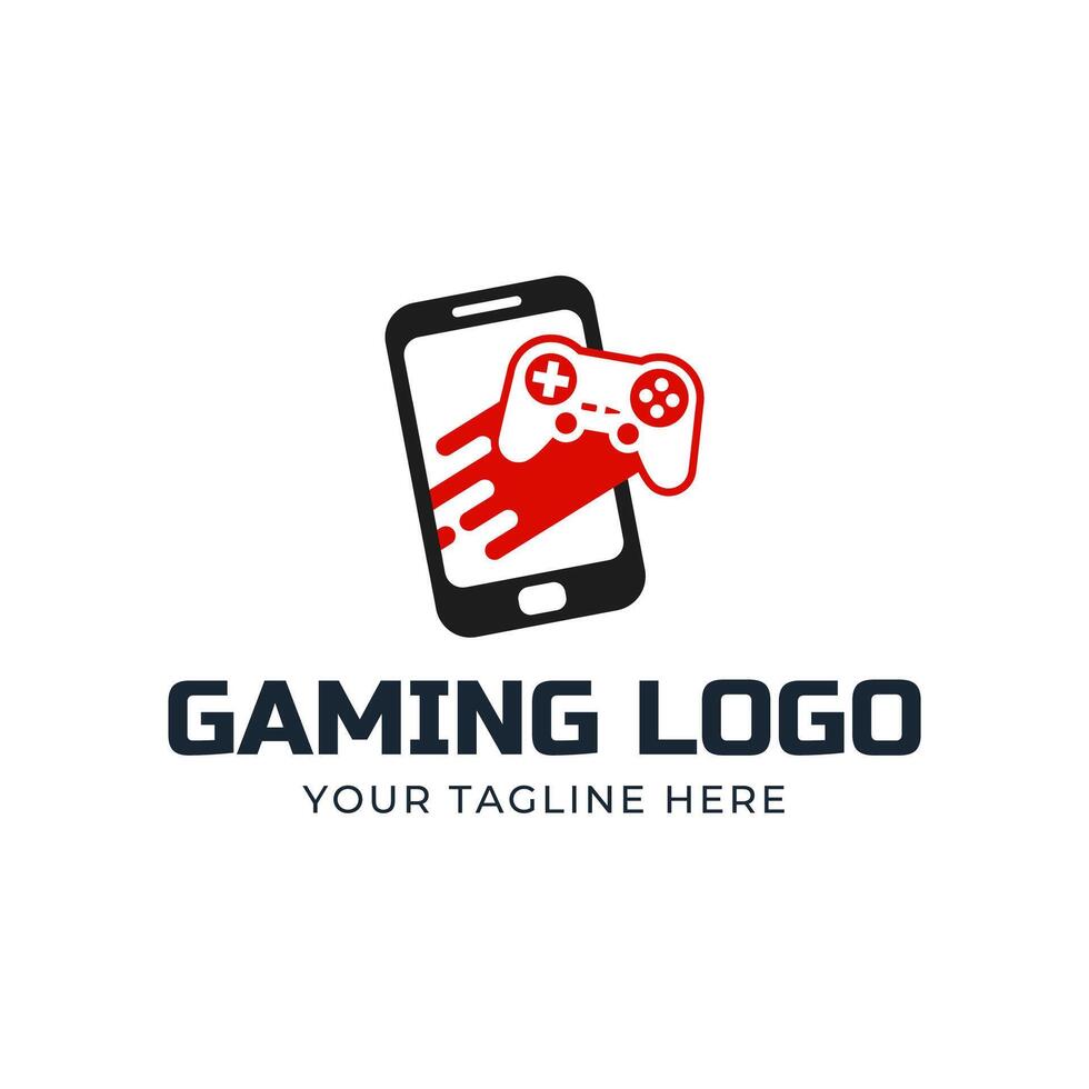 Game console and games stick logo design template vector