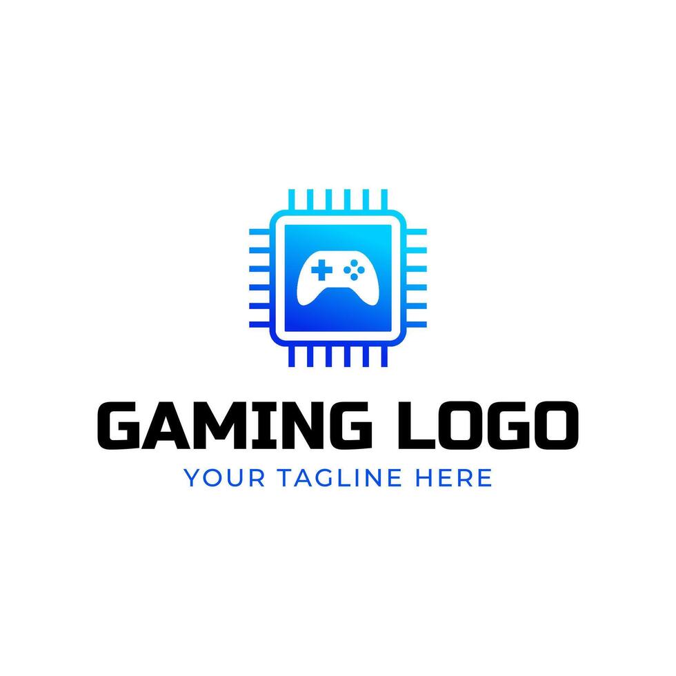 Game console and games stick logo design template vector
