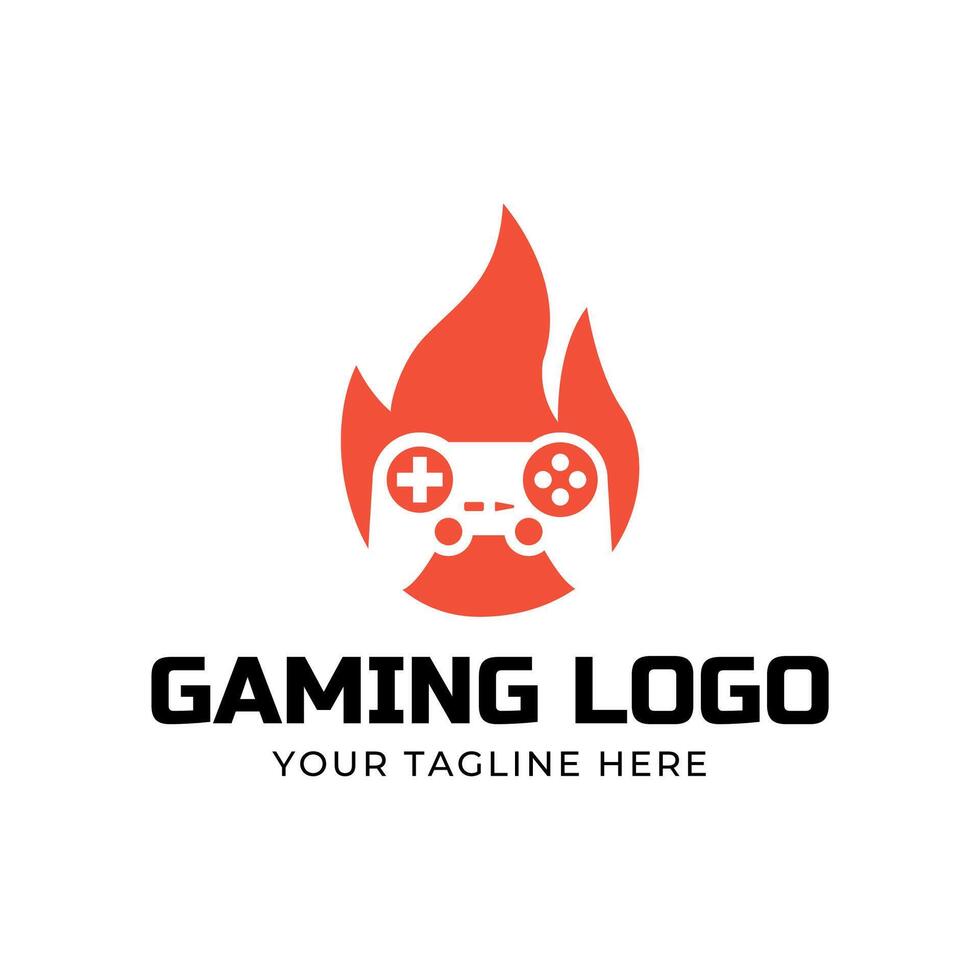 Game console and games stick logo design template vector