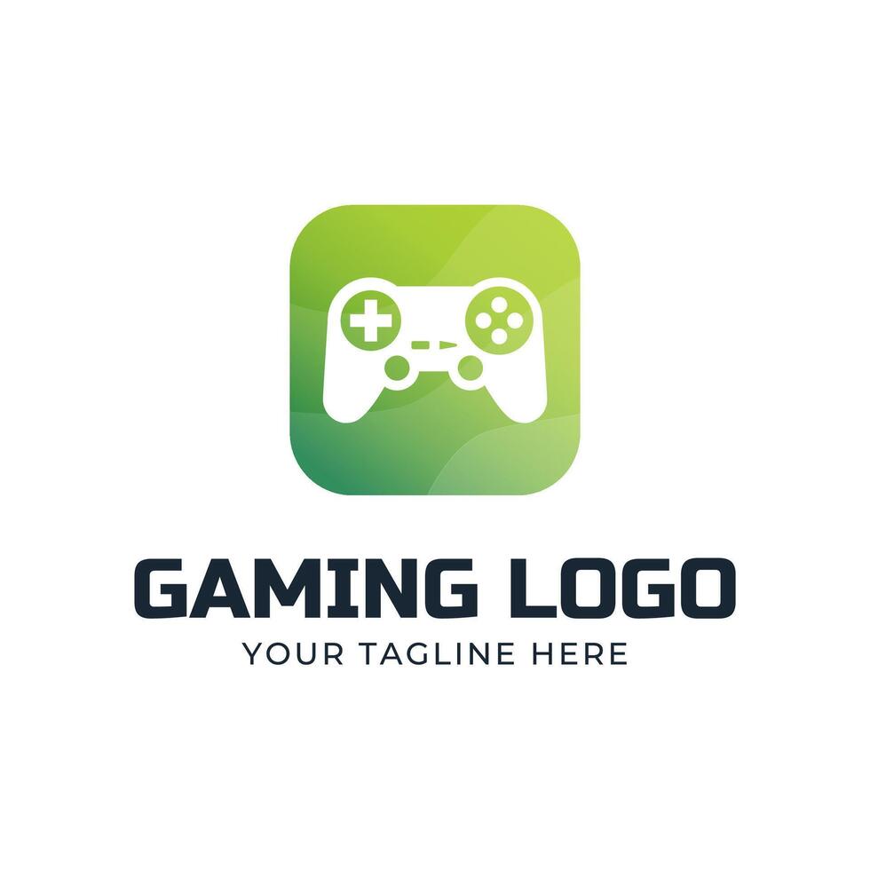 Game console and games stick logo design template vector