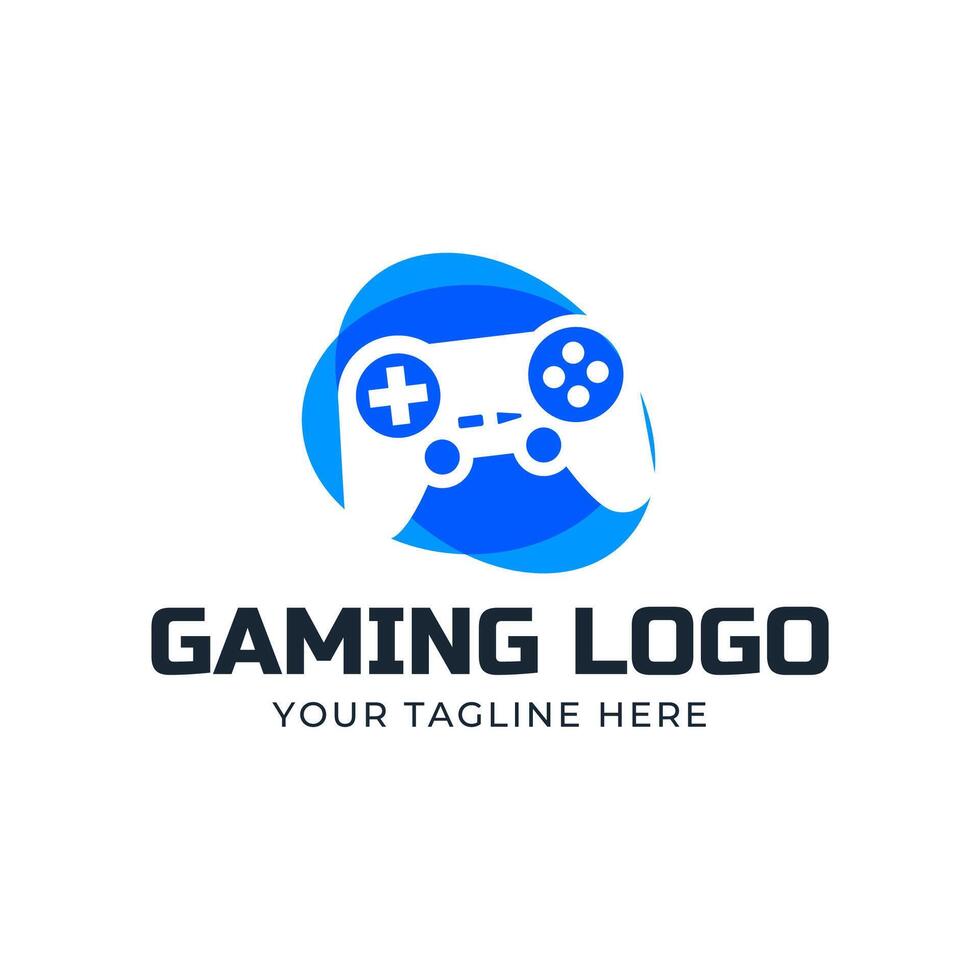 Game console and games stick logo design template vector