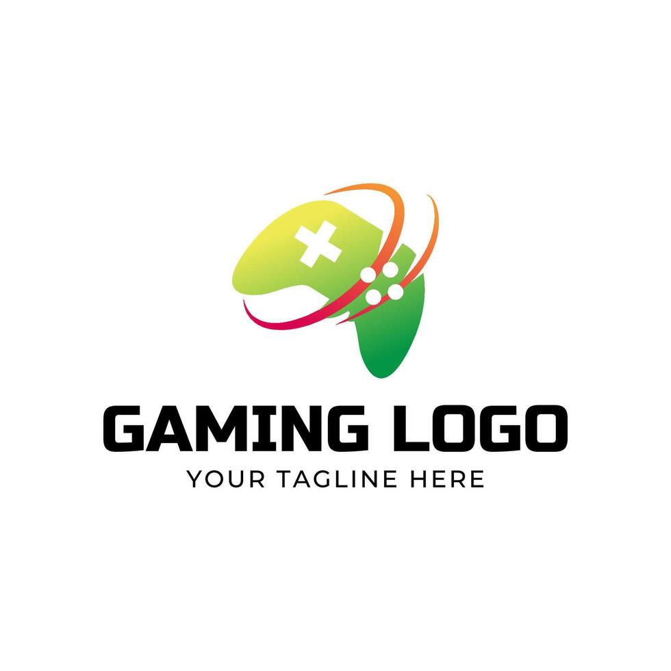 Game console and games stick logo design template logo. vector