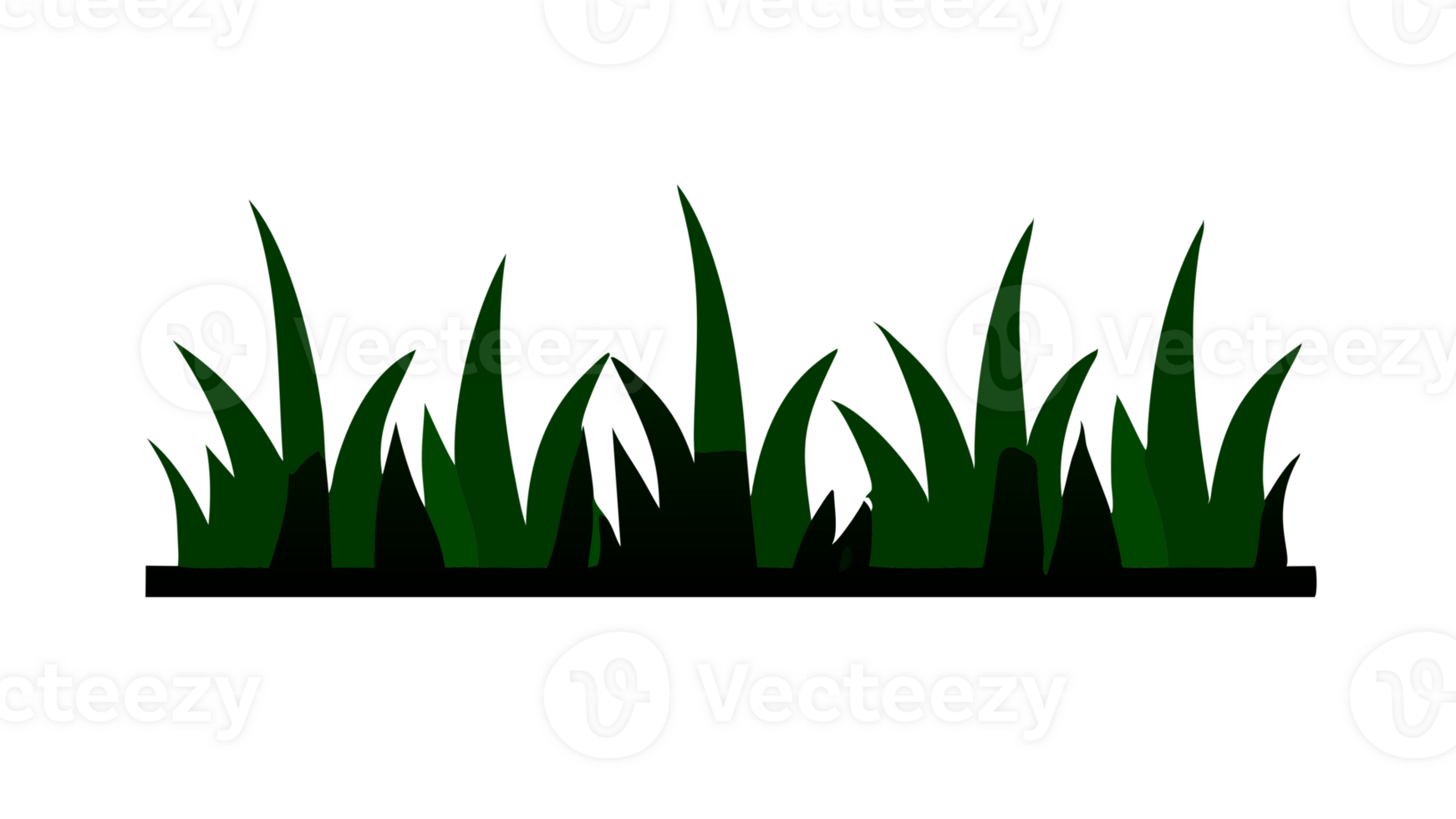 illustration of green grass. Simple and clean design, perfect for various design applications, presentations, and digital use. png