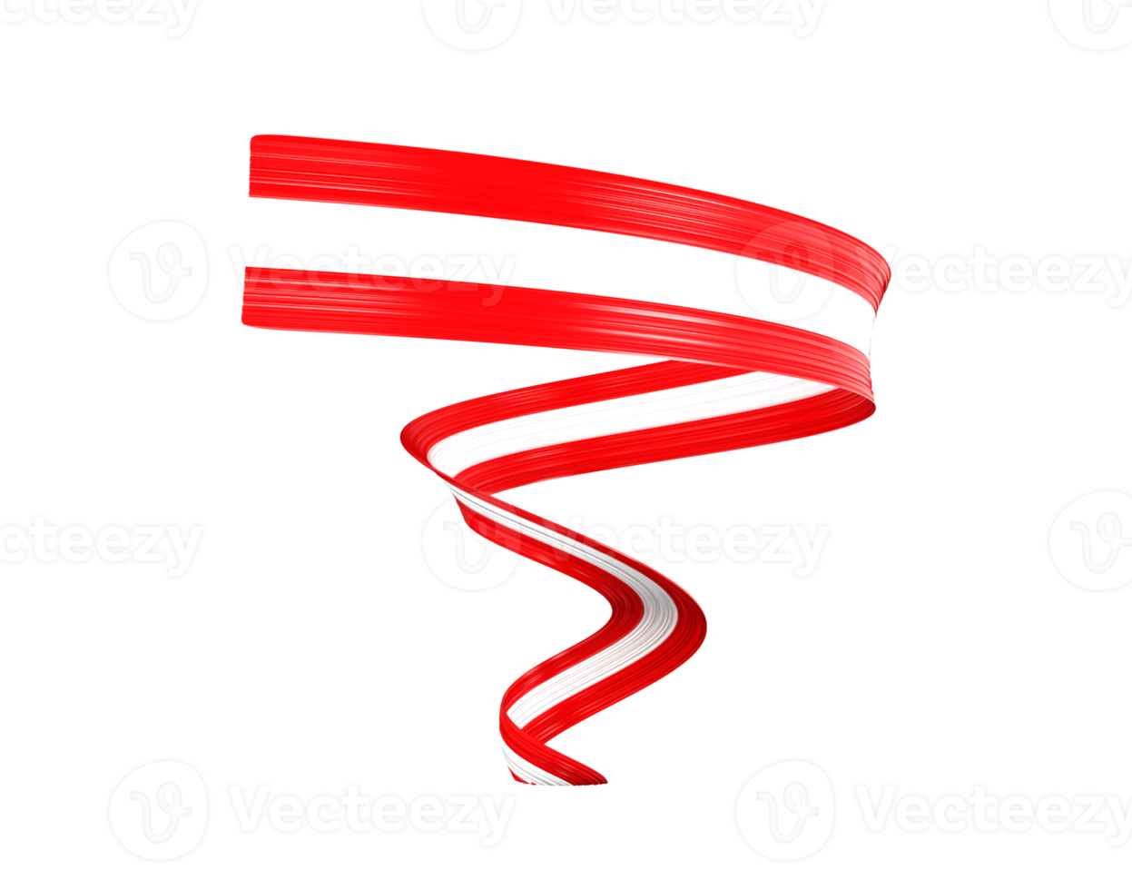 3d Flag Of Austria 3d Shiny Waving Austria Ribbon Flag 3d Illustration png