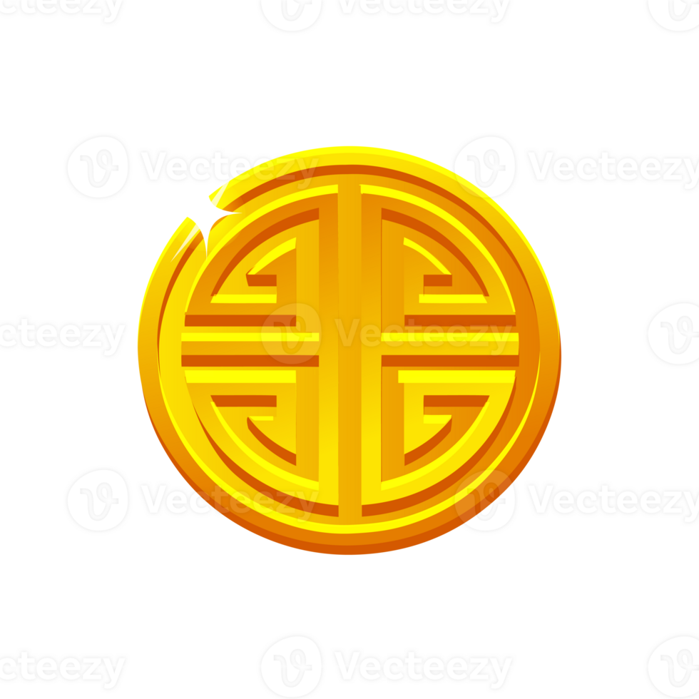 Blessing Chinese coin png