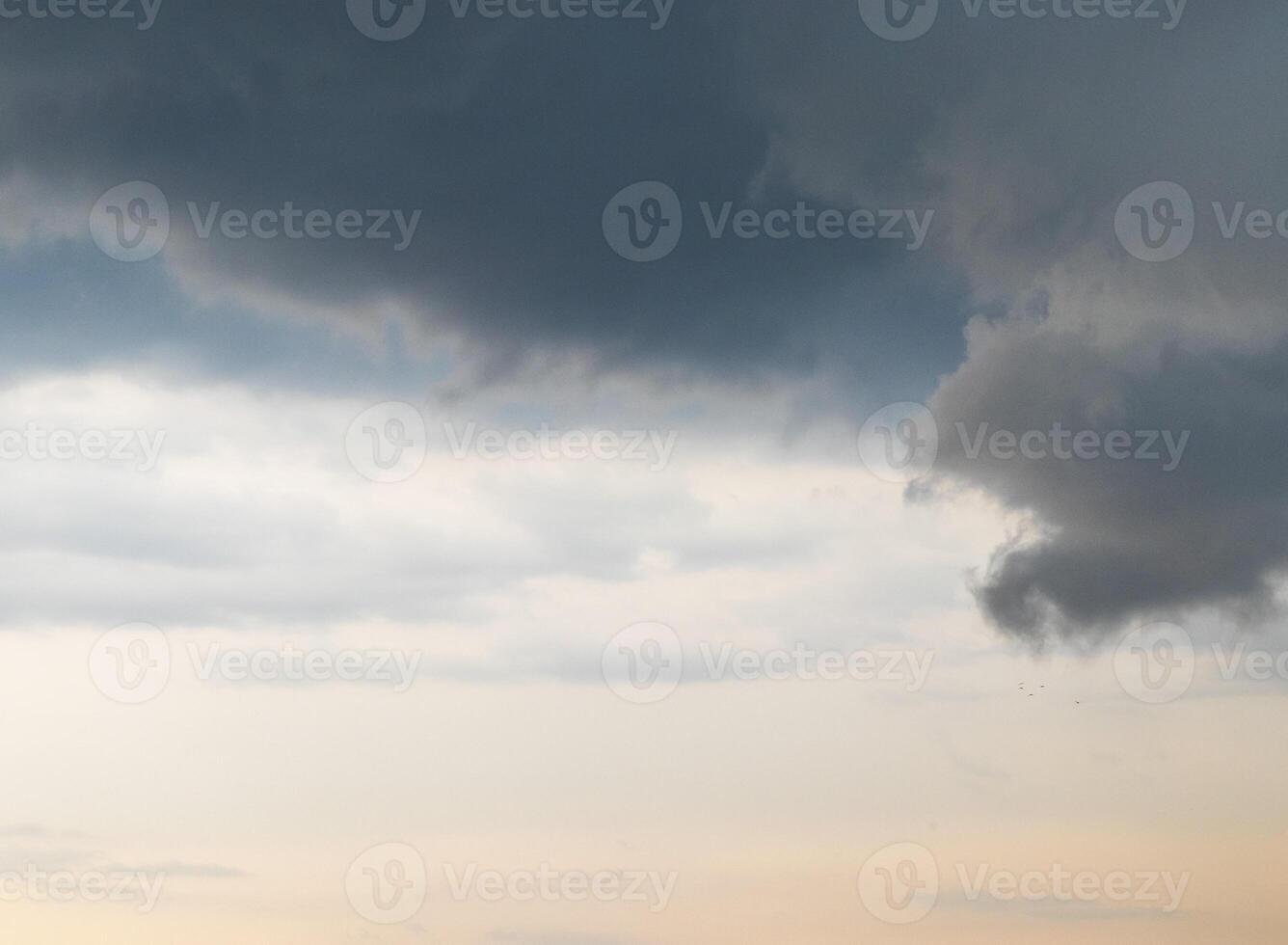 Shot of the sky during thunder storm. Weather photo