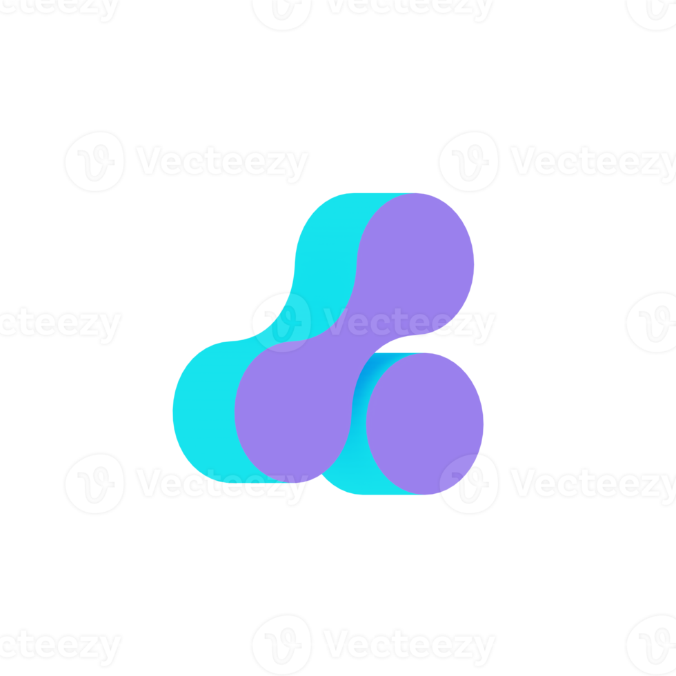 3d abstract pop art flat element png