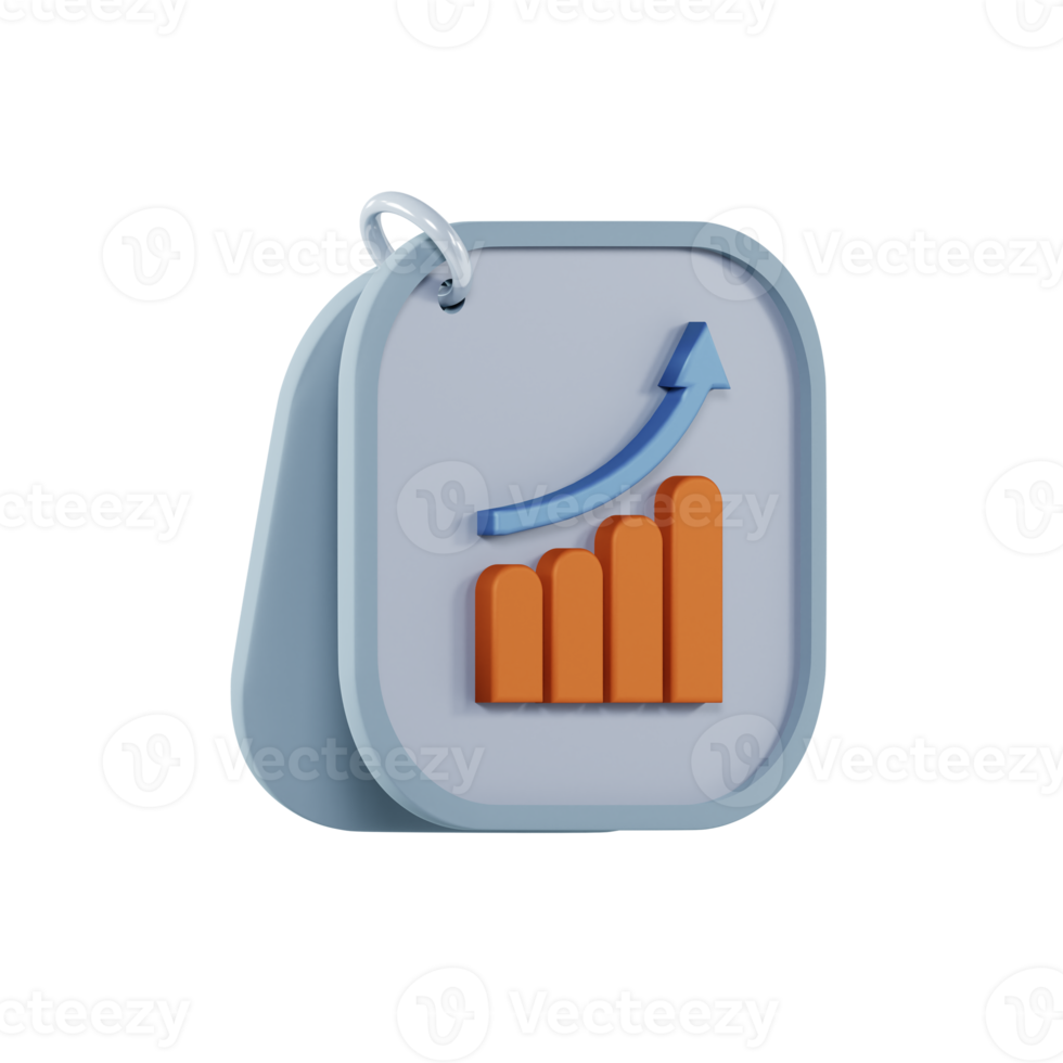 3d graphic report flat icon png
