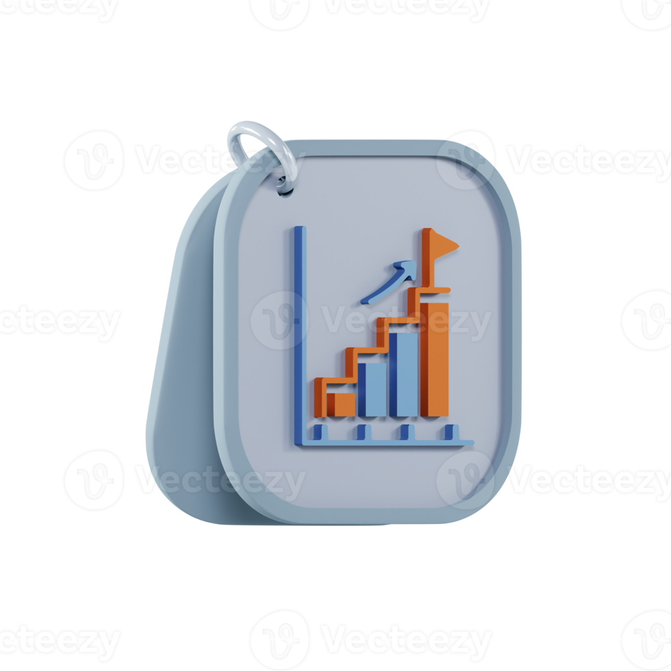3d graphic report flat icon png