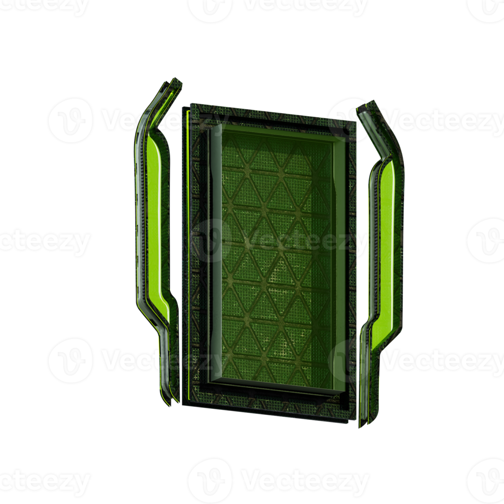 3d cyber militarry element png