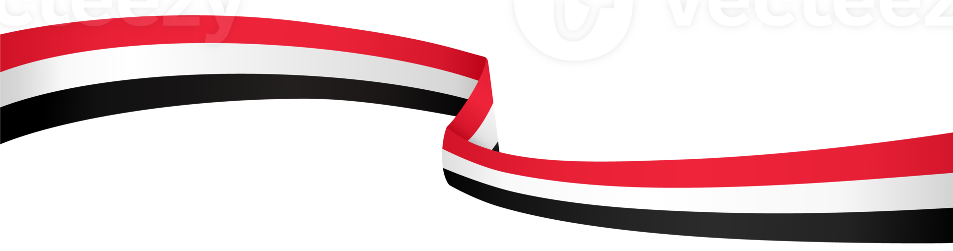 Yemen flag wave png