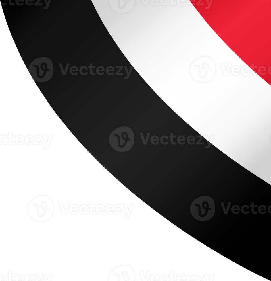 Yemen flag wave png