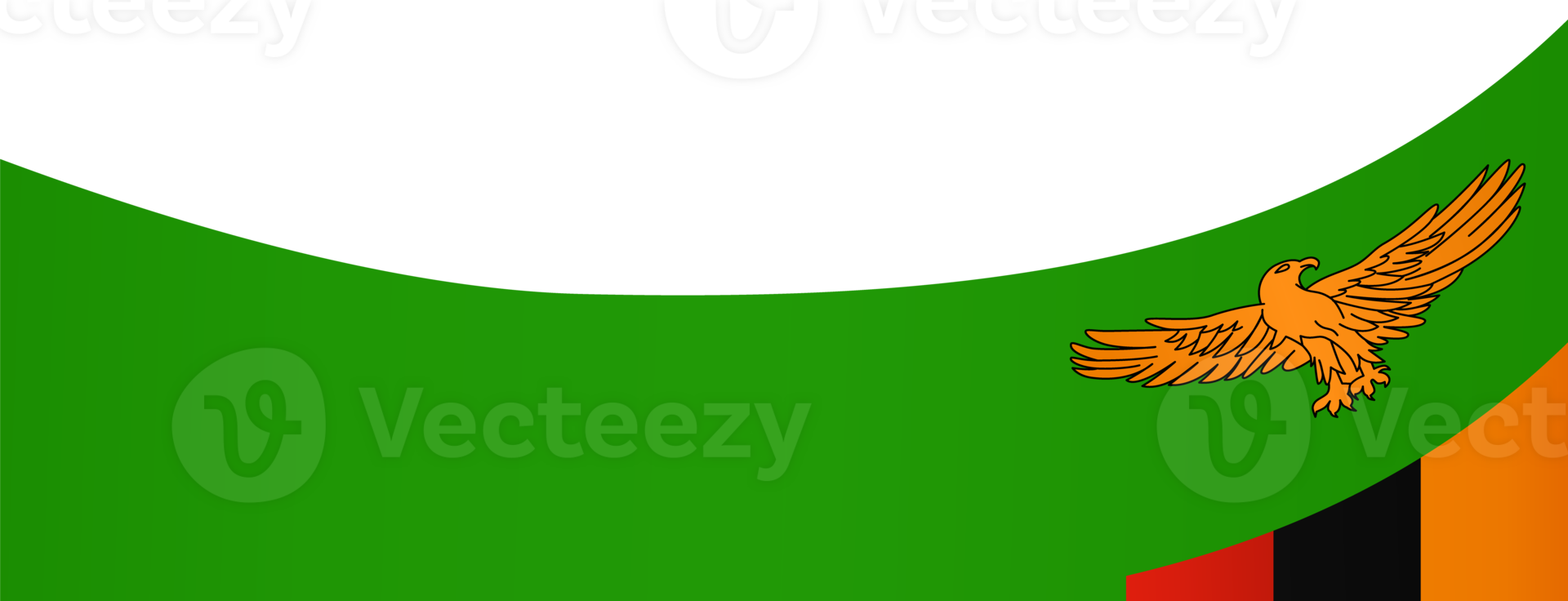Zambia flag wave png