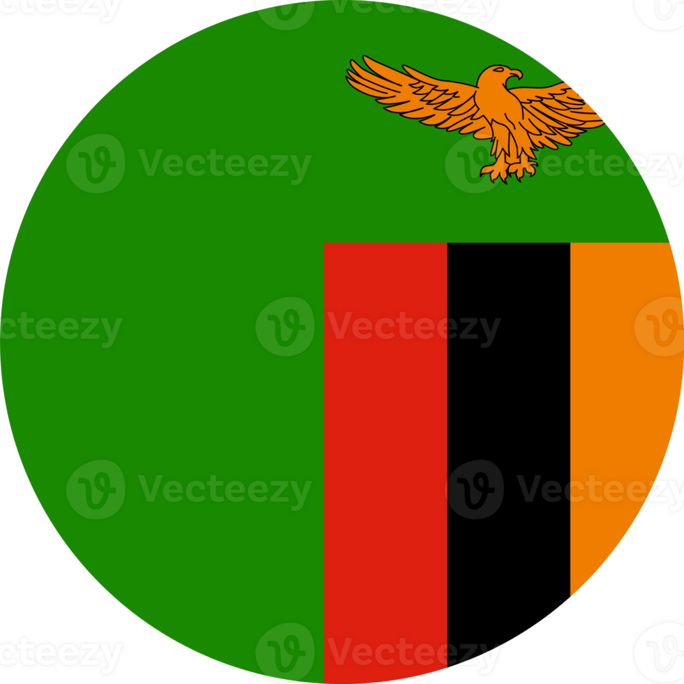 Zambia flag button png