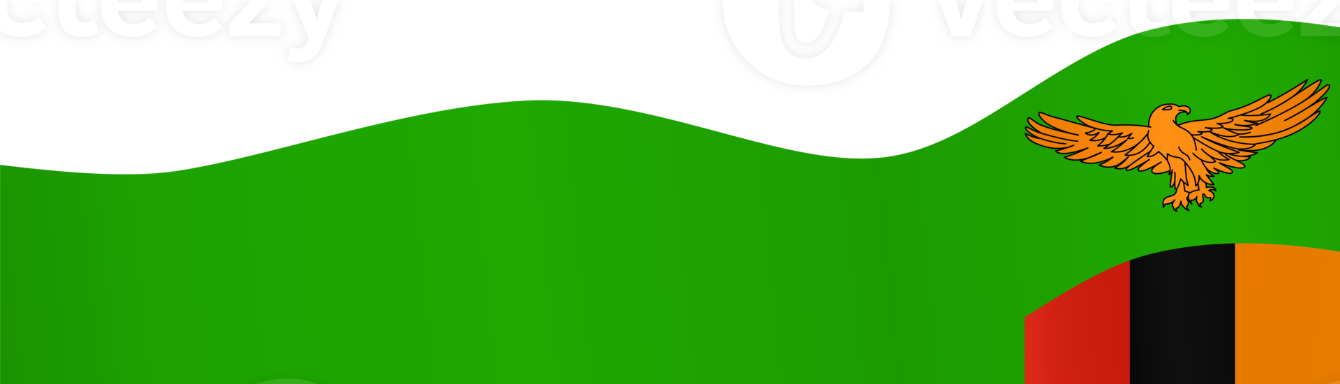 Zambia flag wave png