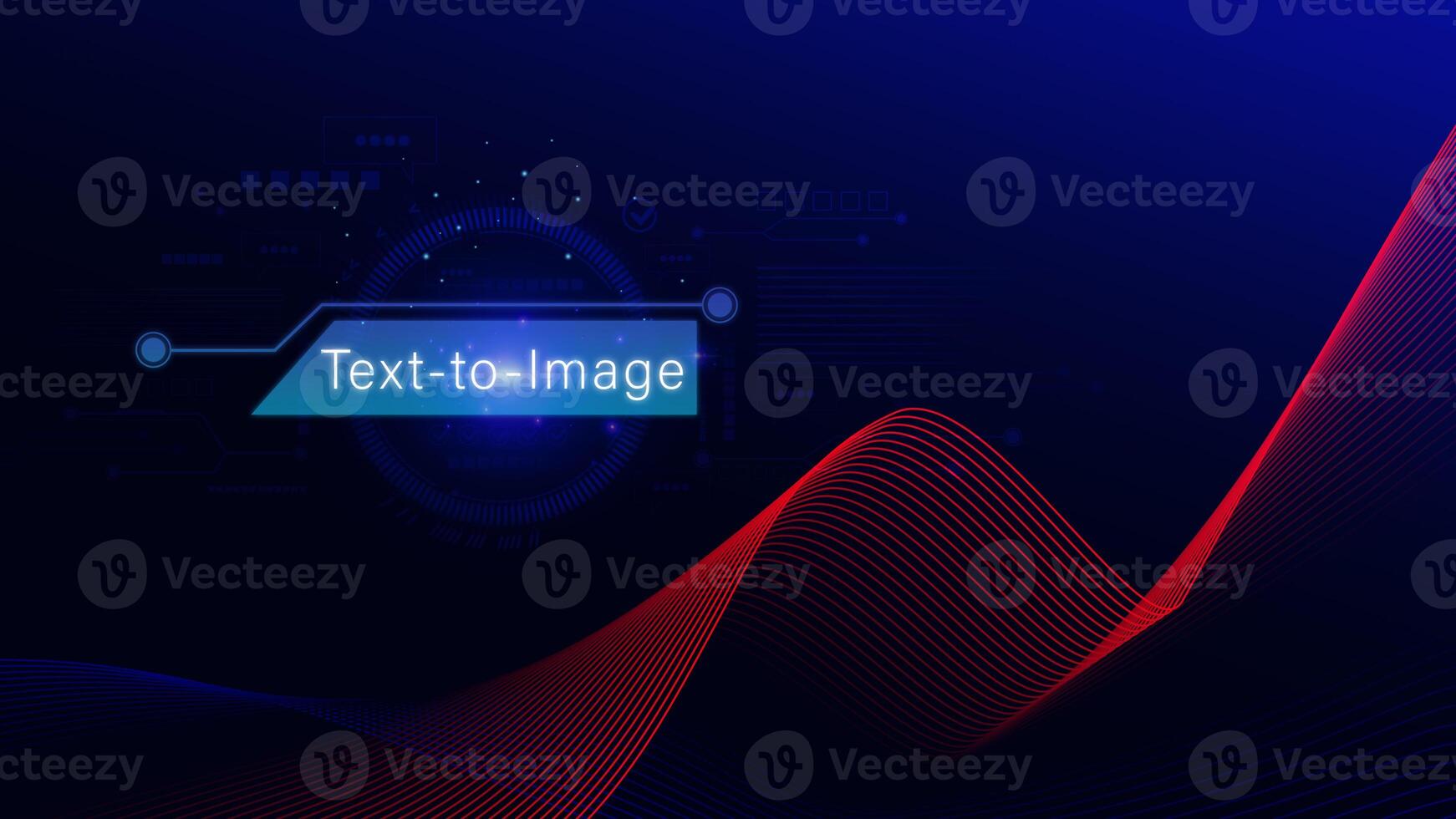 Ai tech Text to image, virtual graphic with AI, Artificial Intelligence, using command prompt for generates something, Futuristic technology transformation. photo