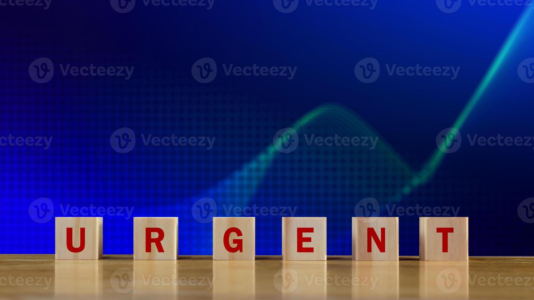 URGENT, Wooden blocks with URGENT text and Business concept, informative and communication background, Urgent Notice Important Quick Serious Speed Concept. photo