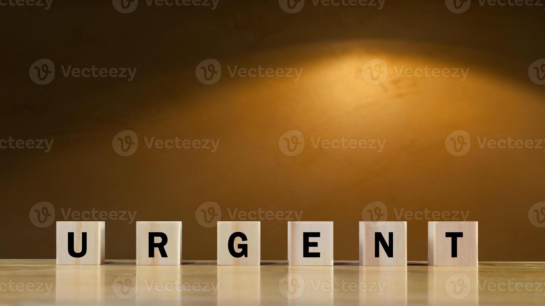 URGENT, Wooden blocks with URGENT text and Business concept, informative and communication background, Urgent Notice Important Quick Serious Speed Concept. photo