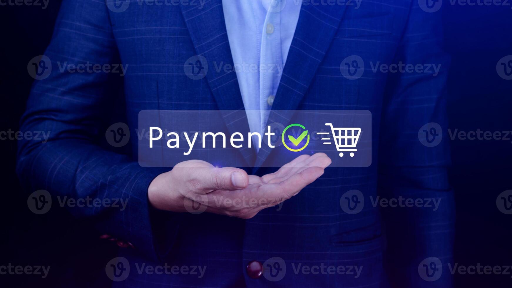 Digital online payment concept, Business with online payment and shopping online payment, banking, Online Money Transfer Confirmed, Concept online banking, payment transfer. photo